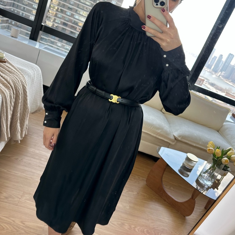 Chic Black Long Sleeve Dress